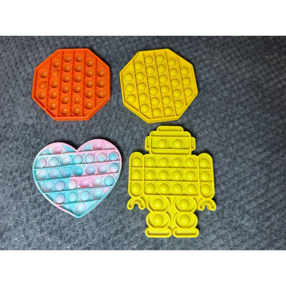 Mini Pop Fidget Toys 4 Piece Lot